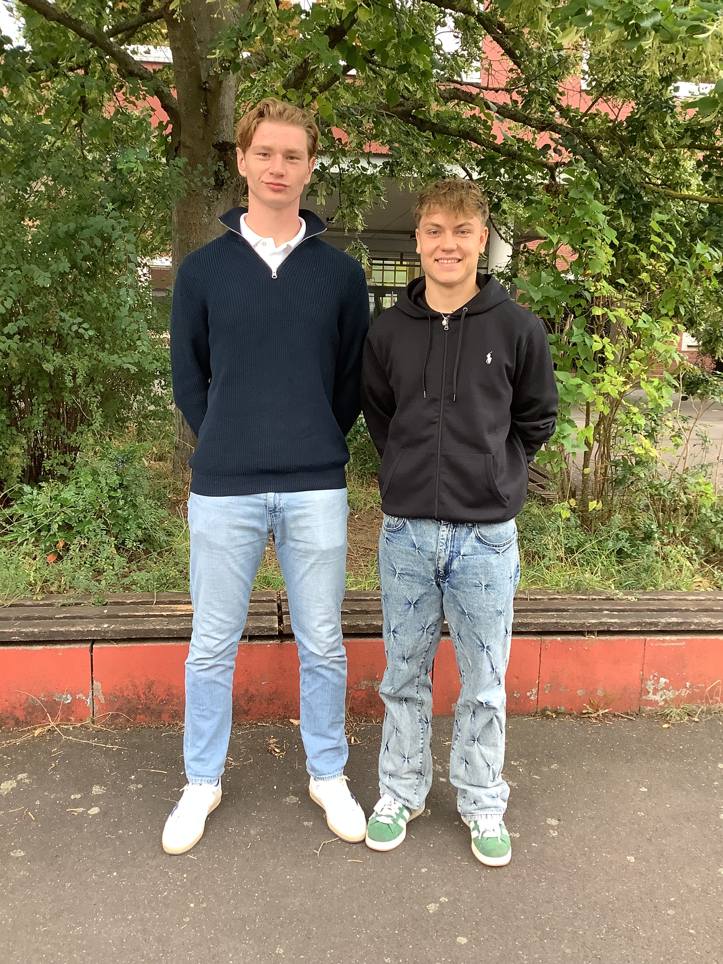 Schülersprecher Louis Barthel und Stellvertreter Finn Metzler Image